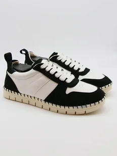 Bellucci Sneakersy w kolorze biało-czarnym - Trampki damskie - miniaturka - grafika 1