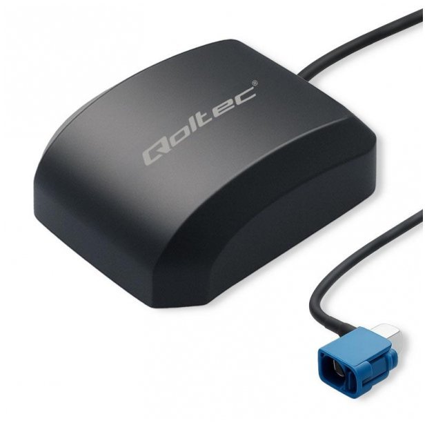 qoltec Mobilna Antena GPS GLONASS z podstawą magnetyczną| dookólna 28dBi 50W FAKRA