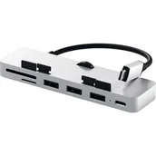 Huby USB - Satechi Satechi Aluminum Type-C Clamp Hub Pro - hub - 4 ports USB hub - 4 - Srebrny ST-TCIMHS - miniaturka - grafika 1