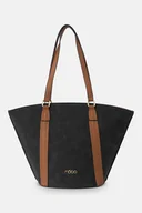 Torebki damskie - Czarna shopperka Nobo z okrągłym dnem - miniaturka - grafika 1