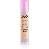 Korektory do twarzy - NYX Professional Makeup Bare With Me Concealer Serum- Rich Vanilla 03 9.6 ml - miniaturka - grafika 1