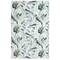 Koce - Koc 150x200 cm Ellen zielona biała oliwka monstera poliester - miniaturka - grafika 1