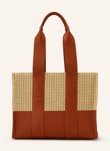Chloé Torba Shopper Woody beige - Torebki damskie - miniaturka - grafika 1