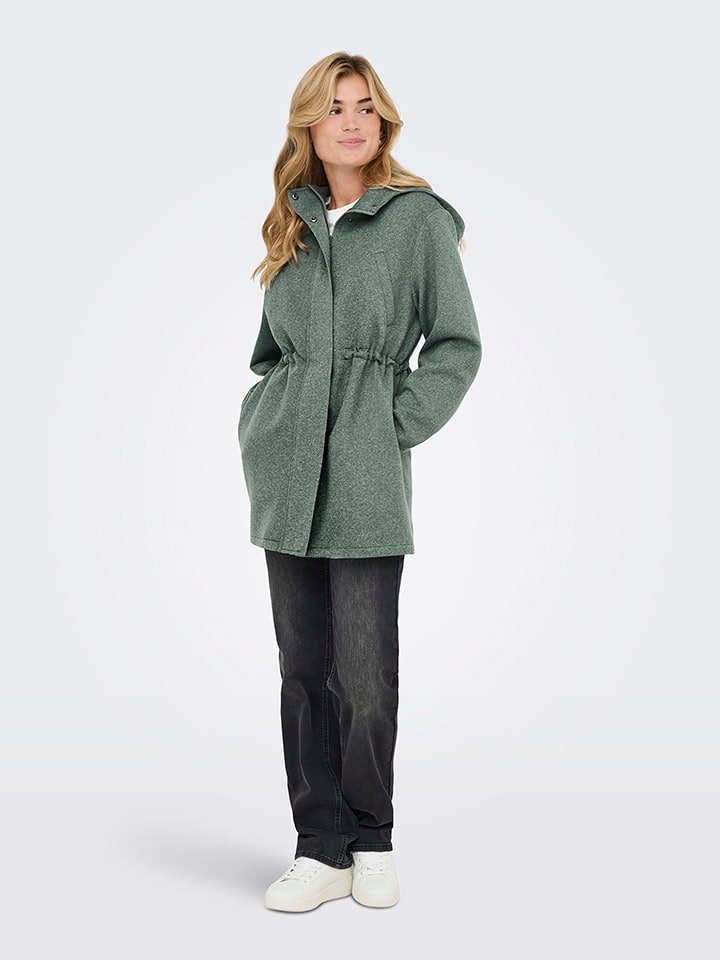 ONLY Płaszcz przejściowy w kolorze zielonym