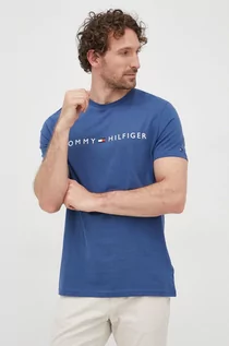Koszulki męskie - Tommy Hilfiger t-shirt bawełniany z nadrukiem - grafika 1
