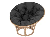 Poduszki ogrodowe - Poduszka na fotel ogrodowy Papasan/Jordrup, Soa, Czarny Ekolen, 114 cm - miniaturka - grafika 1