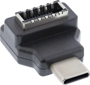 InLine InLine® USB 3.2 adapter, USB-C male to internal USB-E front panel socket - Adaptery i przejściówki - miniaturka - grafika 1