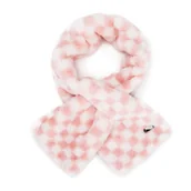 Apaszki i szaliki męskie - Damski szal ze sztucznego futerka w kratkę - miniaturka - grafika 1