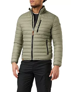 camel active Kurtka męska, lekka, pikowana kurtka bez kaptura, zielona, 27, jasnozielony (khaki), 27 - Kurtki męskie - miniaturka - grafika 1