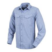 Koszule męskie - Helikon - Koszula Defender Mk2 Gentleman Shirt® - Melange Light Blue - KO-DGM-PO-6520Z - miniaturka - grafika 1