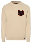 Bluzy męskie - Superdry - Sweter męski, beżowy - miniaturka - grafika 1