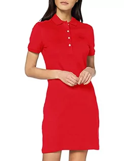 Sukienki - Lacoste Sukienka damska, rouge, 38 - grafika 1