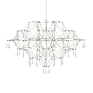 Lampy sufitowe - Lampa wisząca Efesos 108870 LED 25W 3000K do salonu przezroczysta stalowa - miniaturka - grafika 1