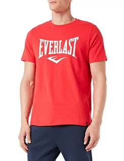 Koszulki męskie - Koszulka męska Everlast Russell Sportshirt, czerwona, L - grafika 1