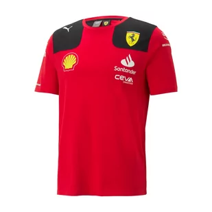 Koszulka T-shirt męska Team Ferrari F1 2023 - Odzież do sportów motorowych - miniaturka - grafika 1