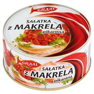 Graal SAŁATKA PIKANTNA Z MAKRELĄ GRAAL 300 G zakupy dla domu i biura! 53465829 - Konserwy i dania rybne - miniaturka - grafika 1