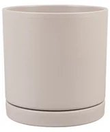 Donice - Doniczka z podstawką ceramiczna Vienna 17 cm kaszmirowa Ceramik - miniaturka - grafika 1