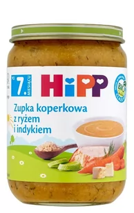 HiPP ZUPKA KOPERKOWA Z RYŻEM I INDYKIEM BIO 190G - Dania dla dzieci - miniaturka - grafika 3