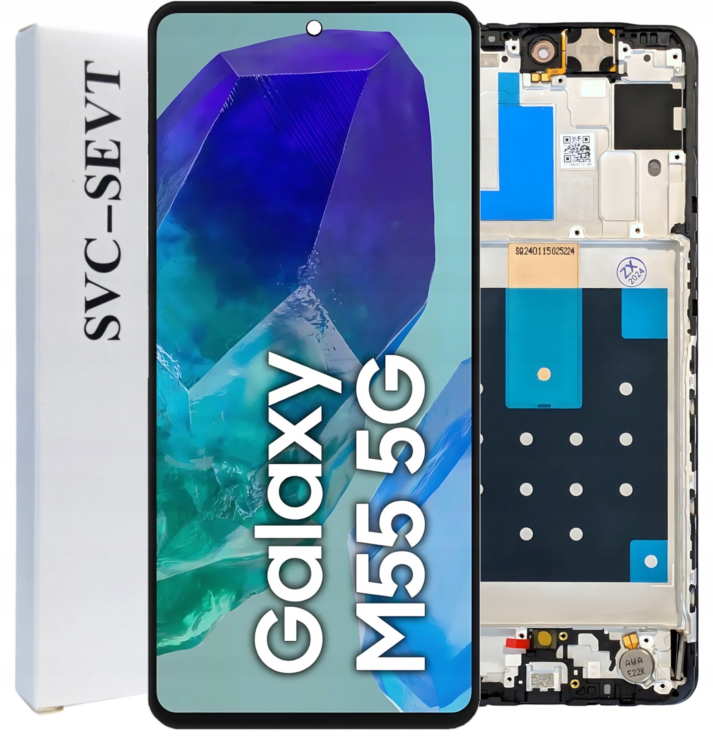 Wyświetlacz do Samsung Galaxy M55 Ekran LCD Ramka Oryginał Zila SM-M556B 5904858345540