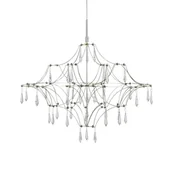 Lampy sufitowe - Żyrandol kryształowy Efesos 108869 LED 14W 3000K przezroczysty stalowy - miniaturka - grafika 1