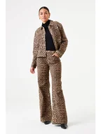 Spodenki damskie - Garcia Dżinsy - Regular fit - w kolorze beżowo-brązowym - miniaturka - grafika 1