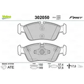 Klocki hamulcowe - Klocki hamulcowe - komplet VALEO 302050 - miniaturka - grafika 1