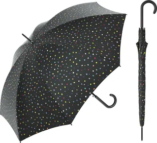 Parasol Długi Automatyczny Benetton Long Ac Dots Black 56906 - Parasole - miniaturka - grafika 1