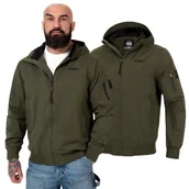 Odzież taktyczna i umundurowanie - Kurtka z kapturem przejściowa Pit Bull Longwood '24 - Oliwkowa M - miniaturka - grafika 1