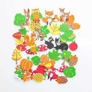 Naklejki Z Pianki Z Nadrukiem Dalprint 96Szt Las Kspi 009 - Scrapbooking - miniaturka - grafika 1