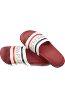 Klapki i japonki damskie - BUTY NAPAPIJRI CZERWONE KLAPKI MĘSKIE - Napapijri - miniaturka - grafika 1