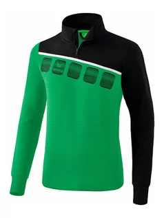 Koszulki sportowe męskie - erima Koszulka sportowa "5-C" w kolorze zielono-czarnym - grafika 1