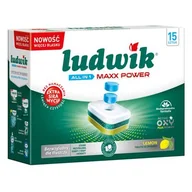 Inne artykuły czyszczące - Tabletki do zmywarek ALL IN 1 MAXX POWER LEMON 15 sztuk Ludwik - miniaturka - grafika 1