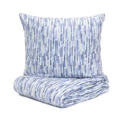 Pościel - Pościel B2 Janis ESSENTIALS bawełniana biała wzór 220x200 HOMLA - miniaturka - grafika 1