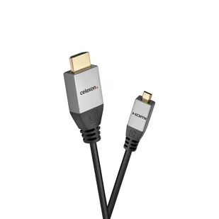 Celexon Professional Line kabel-adapter HDMI-A na Micro HDMI-D z kanałem Ethernet - 2.0a/b 4K - 2,0m - Kable - miniaturka - grafika 2