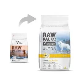 Vetexpert Raw Paleo Ultra Turkey Adult Medium/ Large 2 kg - Sucha karma dla psów - miniaturka - grafika 2