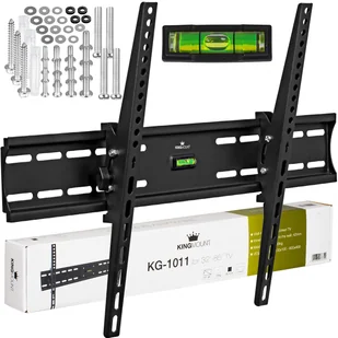 King Mount Uchwyt TV KG-1011 32" - 85" Uchwyt do Telewizora Vesa 100x100 - 600x400 55 kg Czarny - Uchwyty do telewizora - miniaturka - grafika 1