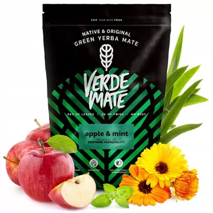 Yerba Verde Mate Green Apple Mint 0,5kg jabłko - Yerba Mate - miniaturka - grafika 1
