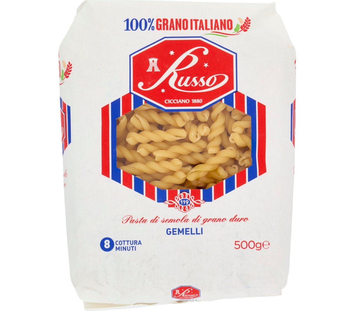 Makaron Gemelli Russo 500g skrętki pszenny z Włoch