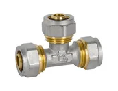 Łączniki, trójniki, kształtki - Diamond Trójnik Pex-Al-Pex Chrom 16*16*16 Potrójny D16*16*16T3 5907547618291 - miniaturka - grafika 1