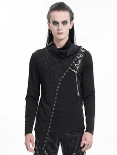 longsleeve DEVIL FASHION - BLACK GOTHIC PUNK-M - Koszulki męskie - miniaturka - grafika 1