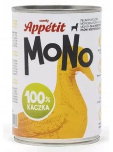 Comfy Appetit Mono Kaczka 400g karma mokra monobiałkowa dla psa - Mokra karma dla psów Comfy Appetit Mono Kaczka 400g karma mokra monobiałkowa dla psa - Mokra karma dla psów - miniaturka - grafika 1