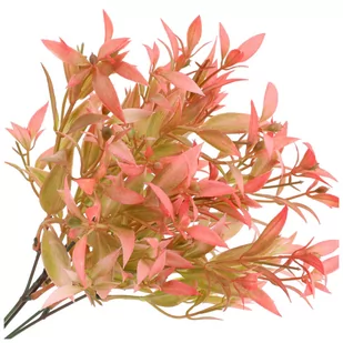 Gałązka Ozdobna Listki Czerwień - Sztuczne kwiaty - miniaturka - grafika 1