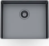 Zlewozmywaki - Foster Zlewozmywak PHANTOM EDGE GUN METAL 50x40 cm - miniaturka - grafika 1