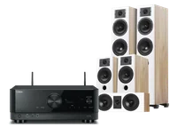 Kino domowe - Yamaha RX-V4A (czarny) + Diva 5 + 3 + 7 (dąb) - miniaturka - grafika 1