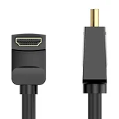 Kable - Kabel HDMI Vention AARBG 1,5 m kątowy 90° (czarny) - miniaturka - grafika 1
