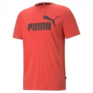 Koszulki męskie - Puma T-Shirt Męski Essentials Heather Tee 586736-11 Xxl - miniaturka - grafika 1