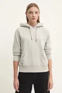 Bluzy damskie - Superdry bluza damska kolor szary z kapturem melanżowa W2012180A-D6V - miniaturka - grafika 1