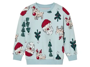 lupilu® Bluza świąteczna dziecięca z polarem (122/128, Niebieski) - Bluzy dla chłopców - miniaturka - grafika 1