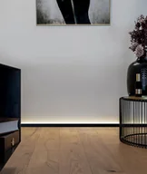 Listwy przypodłogowe - 200 x 1,6 x 2,5 cm Minileiste - (srebrny) - Minimalistyczna listwa przypodłogowa cokołowa LED ready SLED16X5-01 - miniaturka - grafika 1