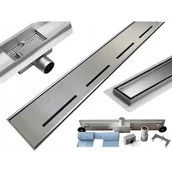 Odpływy liniowe - Odpływ liniowy MEXEN Flat M03, srebrny, 60 cm - miniaturka - grafika 1